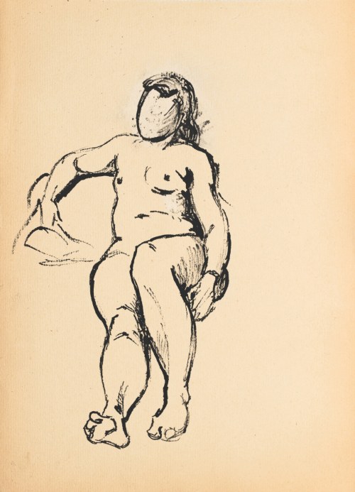 Ludwik MACIĄG (1920-2007), Akt kobiety siedzącej