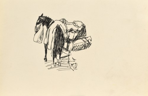 Ludwik MACIĄG (1920-2007), Koń przy wozie