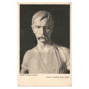 Rzeźbił Konstanty Laszczka. Siewca fragment figury (gips)