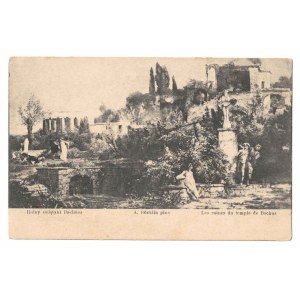 Les ruines du temple de Bacchus. A. Bocklin, peintre. Les ruines du temple de Bacchus