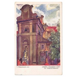 T. Różański pinx. Leszno, section of the parish church on Leszczyńskich Street