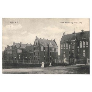 Lissa i. P. Artillerie-Kaserne Rgt. 56 (I. Abt.). Koszary artylerii w Lesznie.