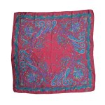 Silk scarf (100% silk) with a floral pattern, Lanvin