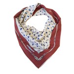 Brown-beige scarf, Lancel Paris