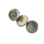 Set of three buttons with a lion