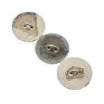 Set of three round vintage buttons featuring cars