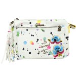 A white handbag from the Spanish brand Desigual