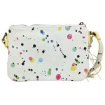 A white handbag from the Spanish brand Desigual