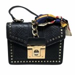 Handbag with a scarf