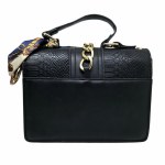 Handbag with a scarf