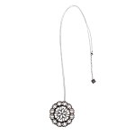 Necklace / long necklace with a rosette, Zag (France)
