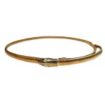 Vintage snake-print belt
