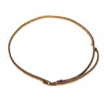 Vintage snake-print belt