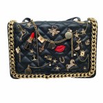 Quilted frame bag, Aldo Aquarius Charm Bag