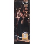 Stiffened poster / decorative panel featuring a vintage Chanel No. 5 advertisement with Audrey Tautou, 2009