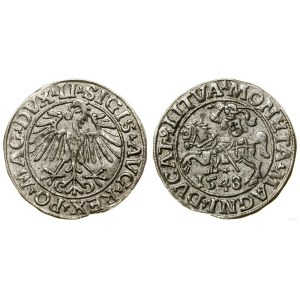 Polska, półgrosz, 1548, Wilno