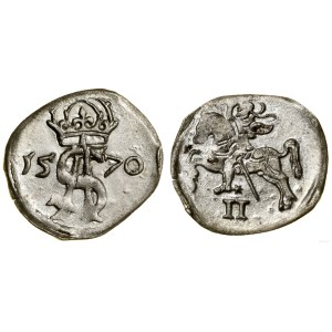 Poland, 2 denars, 1570, Vilnius
