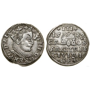 Poland, trojak, 1589, Riga