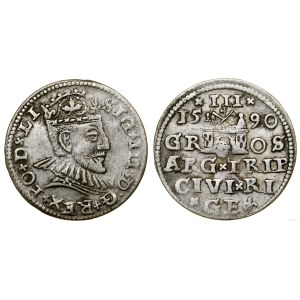 Poland, trojak, 1590, Riga