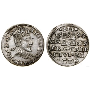Poland, trojak, 1590, Riga