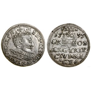 Poland, trojak, 1595, Riga