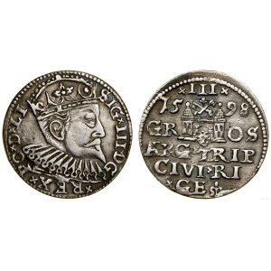 Polska, trojak, 1598, Ryga