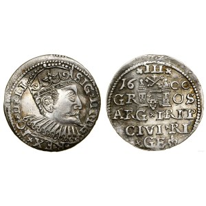 Polska, trojak, 1600, Ryga