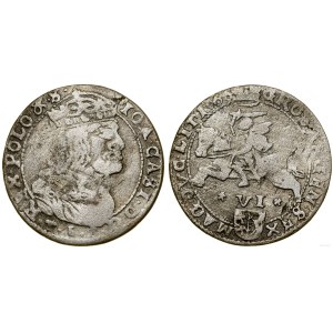 Polska, szóstak, 1666 TLB, Wilno