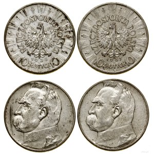 Polska, zestaw: 2 x 10 złotych, 1936 i 1937, Warszawa