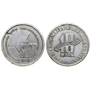 Poland, 10 marks, 1943, Łódź