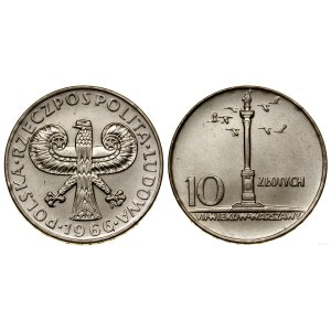Polsko, 10 zlotých, 1966, Varšava