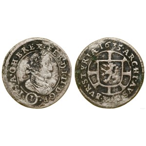 Autriche, 1 kreuzer, 1635, Graz