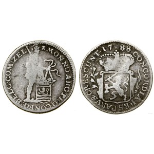 Niderlandy, 1/8 srebrnego dukatona, 1788, Middleburg