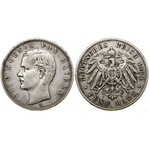 Německo, 5 marek, 1903 D, Mnichov