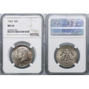 United States of America (USA), 1/2 dollar, 1964, Philadelphia