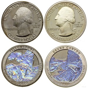 United States of America (USA), 2 x 1/4 dollar, 2010 S, San Francisco
