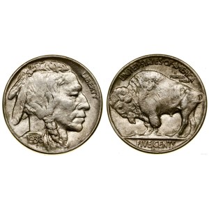 United States of America (USA), 5 cents, 1936 D, Denver