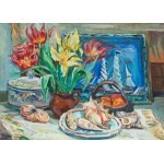 Henryk Epstein (1891, Łódź - 1944, camp de concentration, probablement Auschwitz), Nature morte aux coquillages, 1930