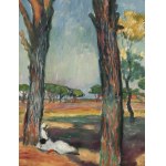 Józef Pankiewicz (1866, Lublin - 1940, La Ciotat, France), « Les Pins » (« Repos sous les pins »), vers 1911
