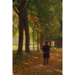 Aleksander Gierymski (1850, Warsaw – 1901, Rome), Schleissheim Park near Munich (Man in the Avenue), 1895