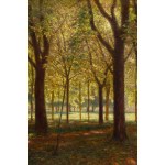 Aleksander Gierymski (1850, Warsaw – 1901, Rome), Schleissheim Park near Munich (Man in the Avenue), 1895