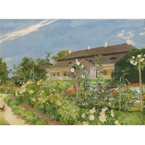 Józef Mehoffer (1869, Ropczyce – 1946, Wadowice), “The Manor in Summer,” ca. 1910