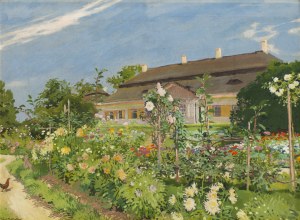 Józef Mehoffer (1869 Ropczyce - 1946 Wadowice), ''Dwór w lecie