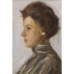 Witold Wojtkiewicz (1879, Warsaw – 1909, Warsaw), Portrait of Wanda Święcicka, 1904