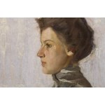 Witold Wojtkiewicz (1879, Warsaw – 1909, Warsaw), Portrait of Wanda Święcicka, 1904