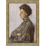 Witold Wojtkiewicz (1879, Warsaw – 1909, Warsaw), Portrait of Wanda Święcicka, 1904