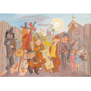 Andrzej Pronaszko (1888 Derebczyn – 1961 Varšava), „Koncert populárnej hudby“, 1951