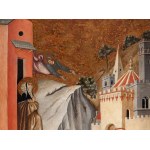 Bolesław Cybis (1895, statek Massandra na Krymu – 1957, Trenton (New Jersey, USA)), „Příchod sv. Humilitas do Florencie“ podle Pietra Lorenzettiho, kolem roku 1930