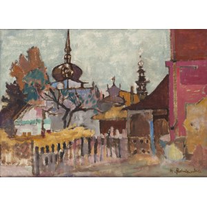 Hanna Pachniewska-Betley (1910 - 1987), A view of the Church of the Holy Spirit in Nowy Sącz