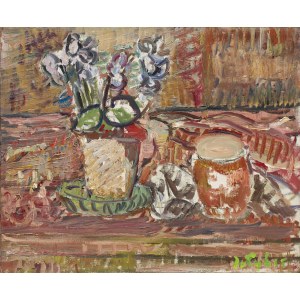 Jan Cybis (1897 Wróblin - 1972 Warszawa), Martwa natura, 1968